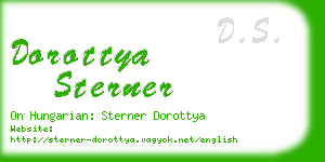 dorottya sterner business card